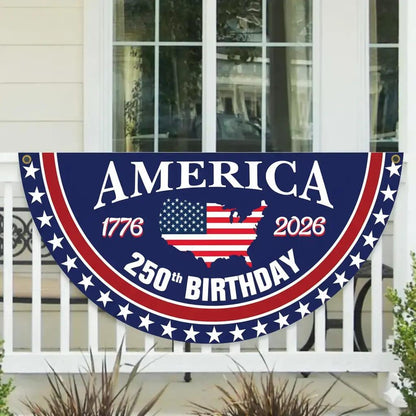 250th Anniversary Semicircular Flag
