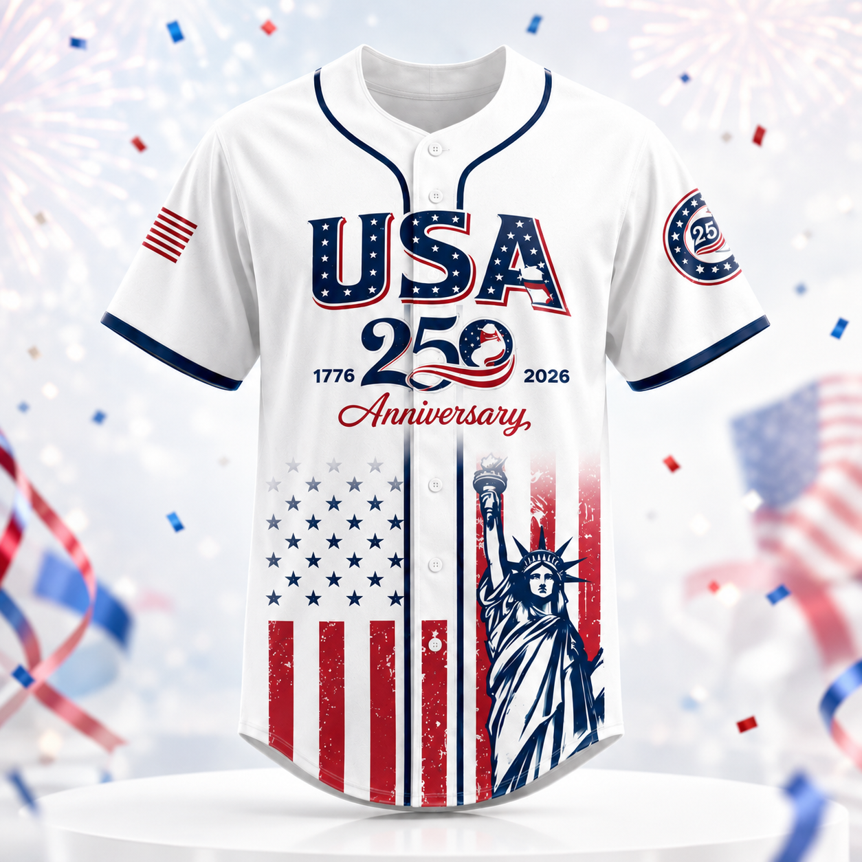 Flowzen™ USA 250th Anniversary Baseball Jersey