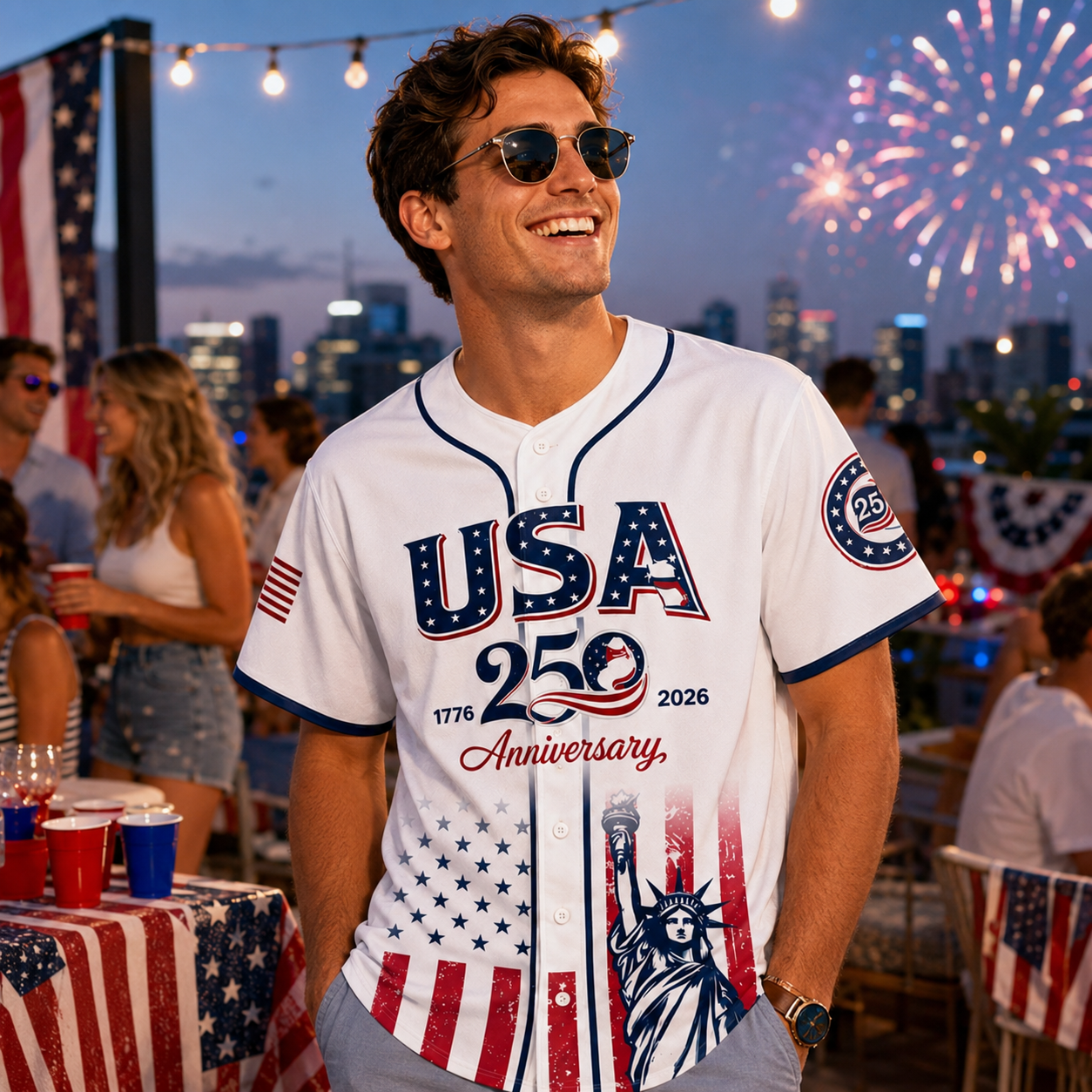 Flowzen™ USA 250th Anniversary Baseball Jersey