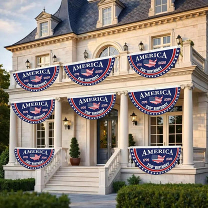 250th Anniversary Semicircular Flag